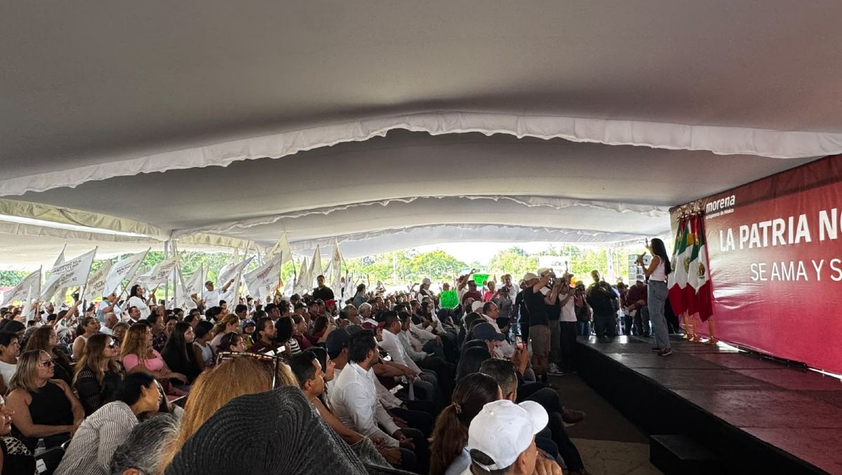 En la asamblea, Morena afirmó su respaldo a Claudia Sheinbaum ante recientes conflictos con EU (Usi Toledo)