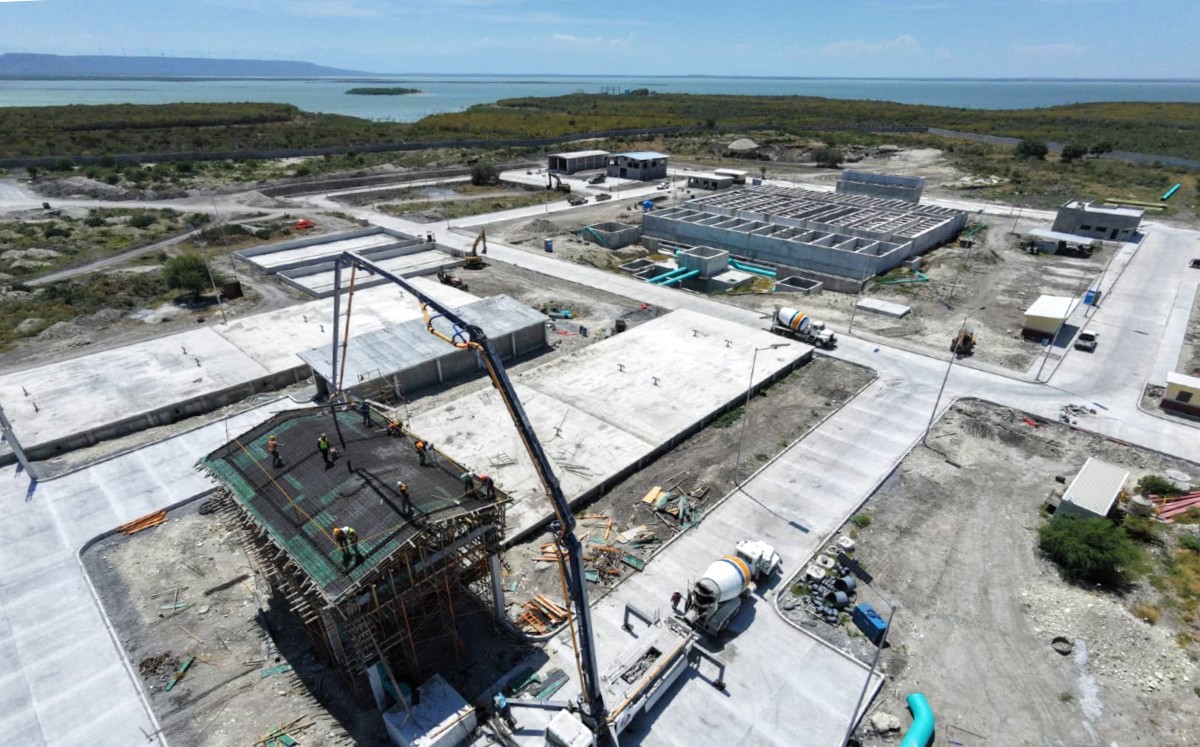 Avanza construcción de la planta potabilizadora para Ciudad Victoria. | Cortesia
