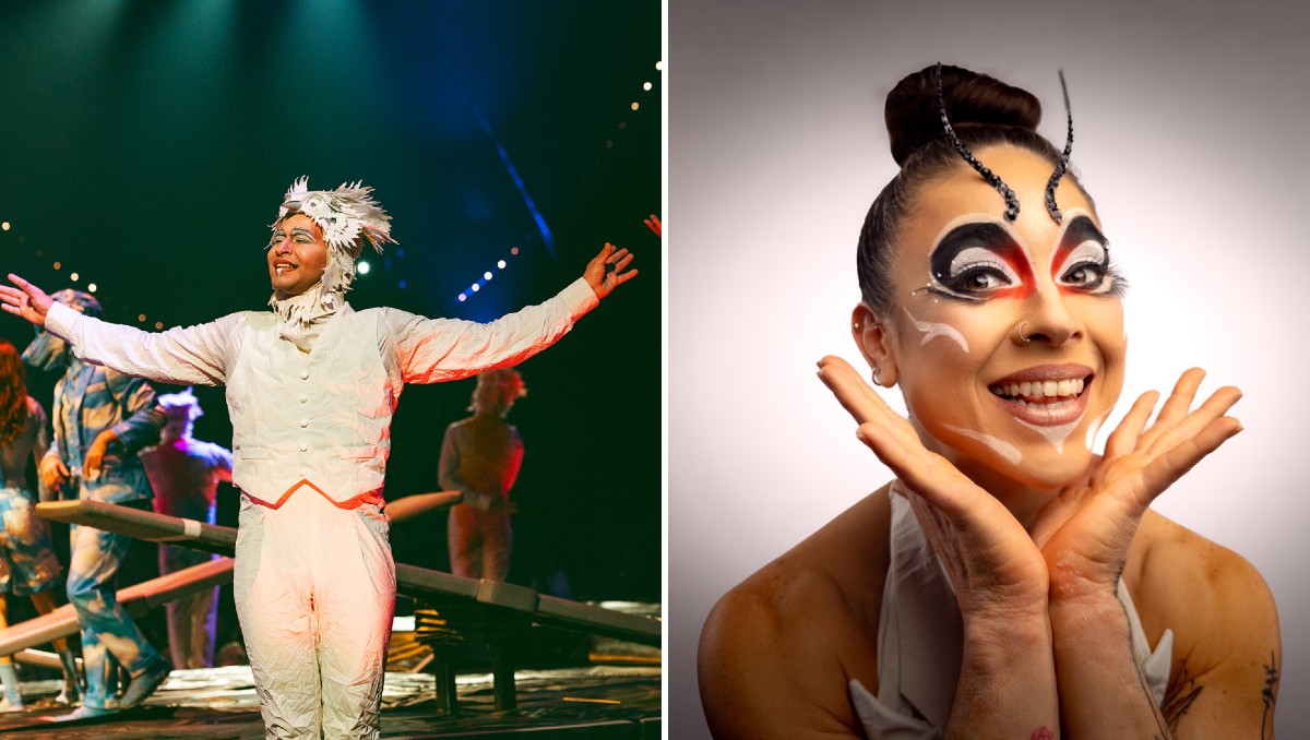 Daniel Aguilar y Danira Quintanar son dos mexicanos parte del elenco de ECHO (Cortesía Cirque Du Soleil)