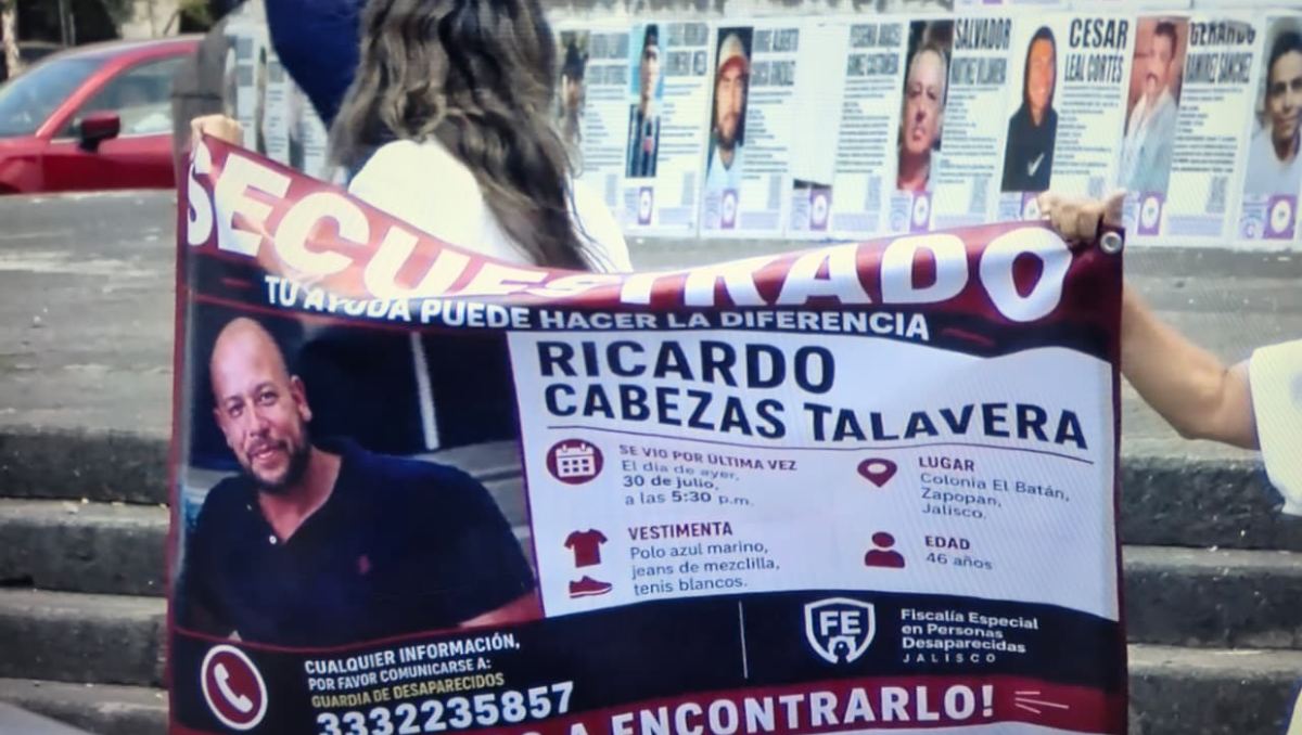 Las manifestaciones exigiendo la aparición de Ricardo Cabezas han sido constantes (Josefina Ruiz)