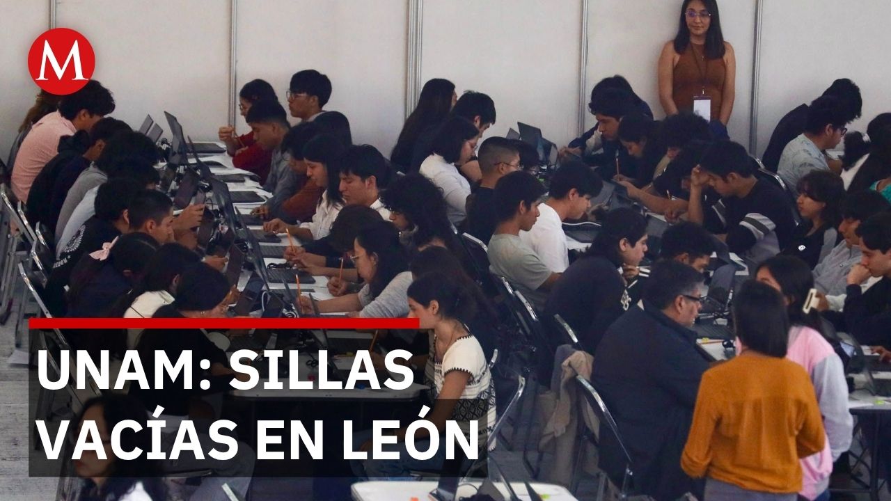 UNAM registra 53% de ausencias en Oaxaca y sillas vacías en examen de admisión en León
