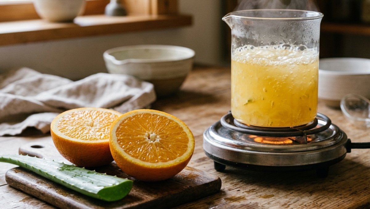 ¿Cómo hacer un jabón de naranja con aloe vera? | IA