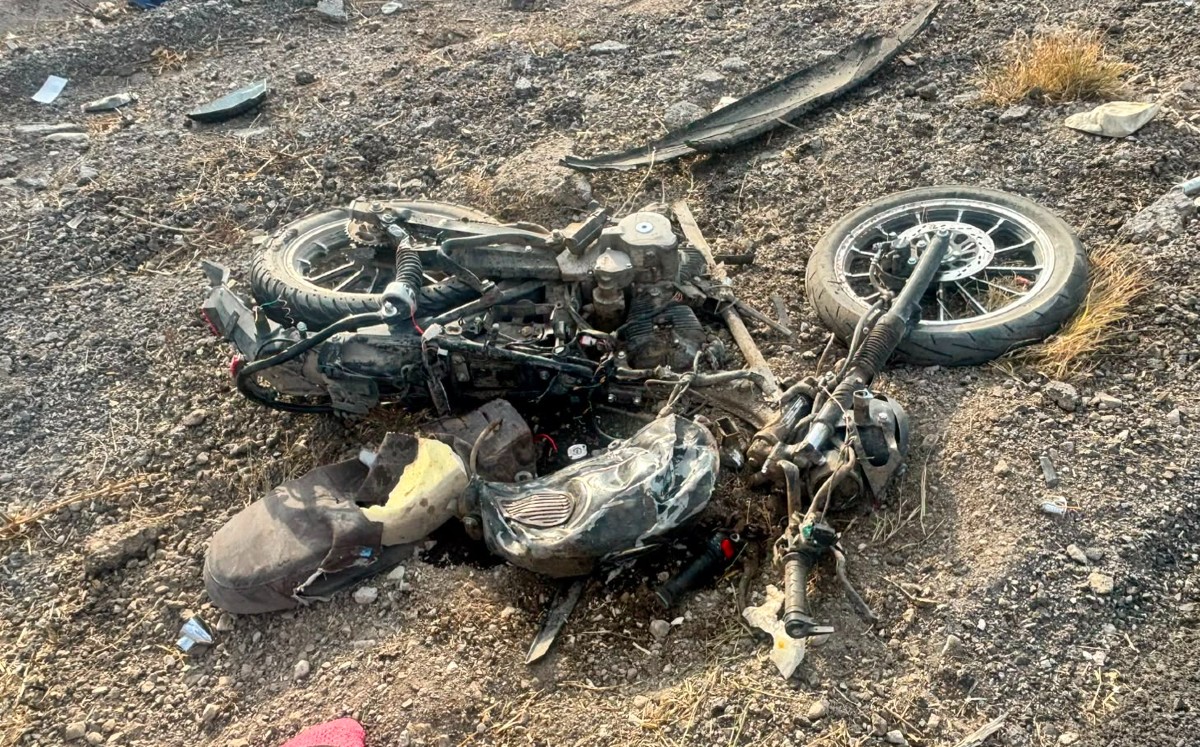 El motociclista permanece como no identificado. | Foto: Cortesía Policía Estatal