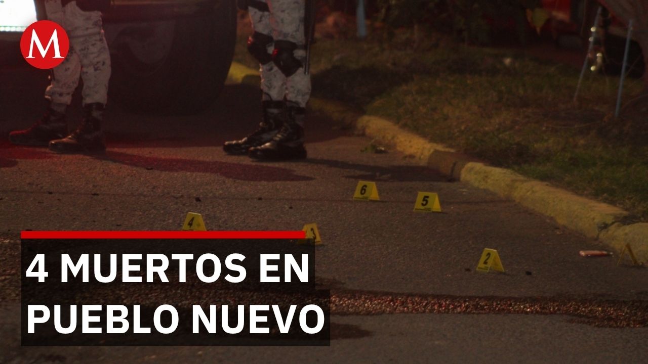 4 muertos en ataques armados en Pueblo Nuevo, Guanajuato por drogas