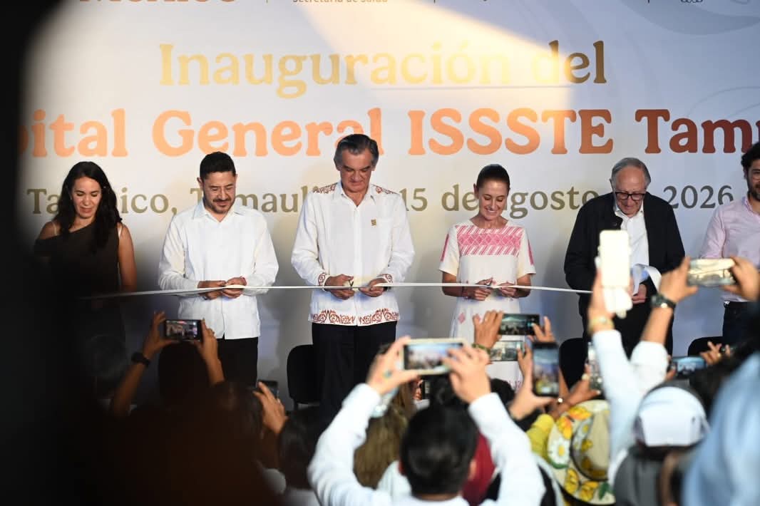 La presidenta Claudia Sheinbaum Parto inauguró el Hospital General del ISSSTE en Tampico