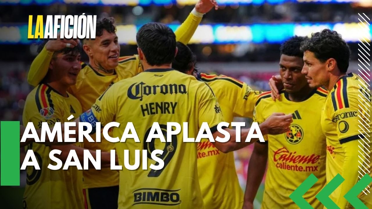 América golea 3-0 a San Luis y recupera la cima de la Liga MX