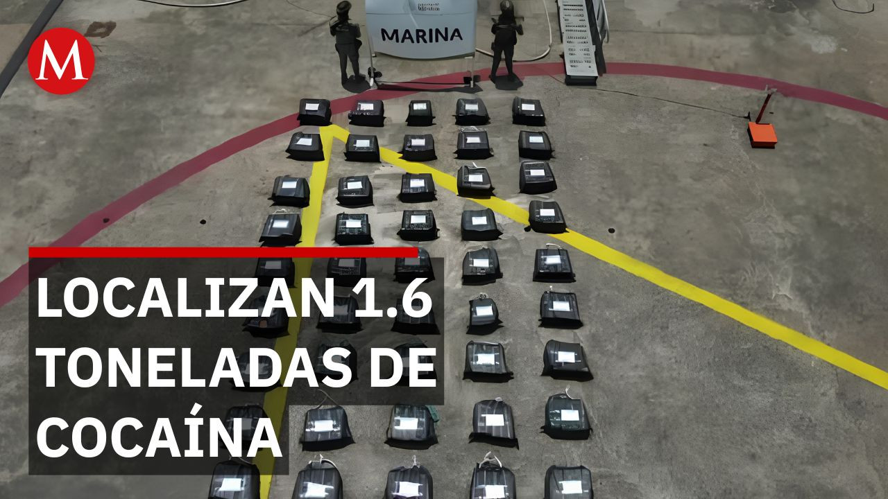 Dos detenidos tras operativo de Marina que recupera 3 mil 500 kilos de cocaína