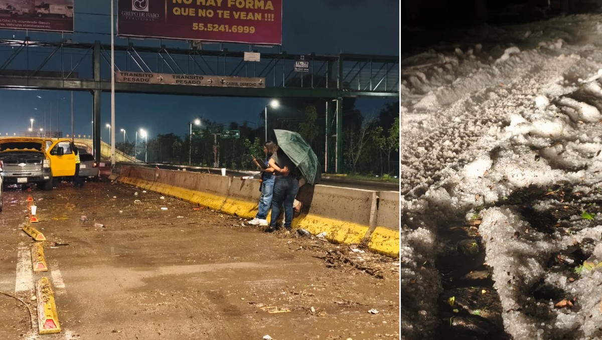 Fuerte lluvia afecta autos tras inundación de Periférico Sur en el Área Metropolitana de Guadalajara (Vicente Torres Alfaro)