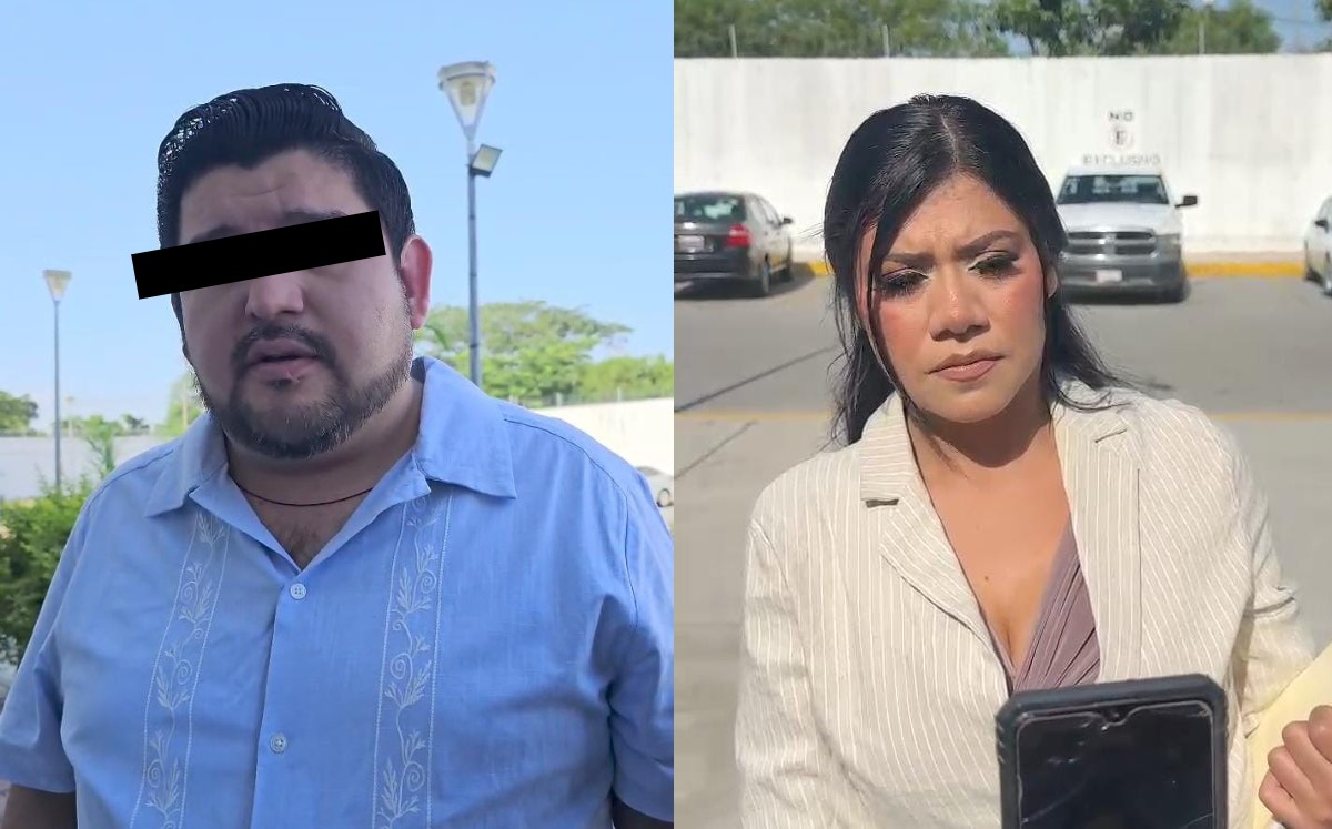 Gabriel 'N' y Alejandra, padres de Dafne se reencuentran  en la audiencia. | Gabriel Alcocer