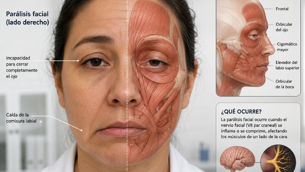 La parálisis facial puede surgir por diversos factores | IA Discover