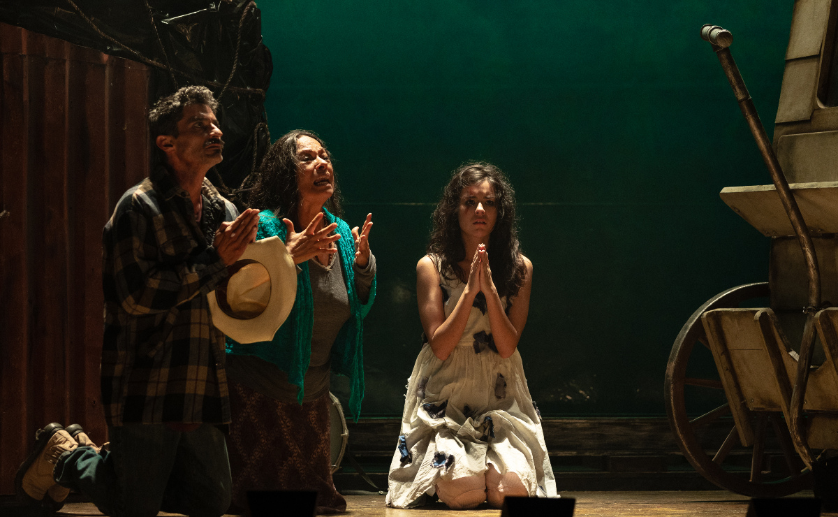 Perla de la Rosa interpreta a Anna Fierling, una comerciante ambulante con tres hijos. (Foto: Pili Pala)