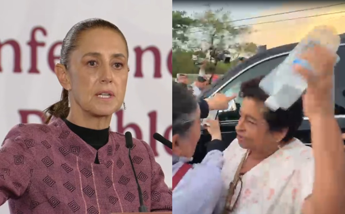 Sheinbaum aclara qué pasó con mujer que golpeó su camioneta durante gira por Tampico. | Especial