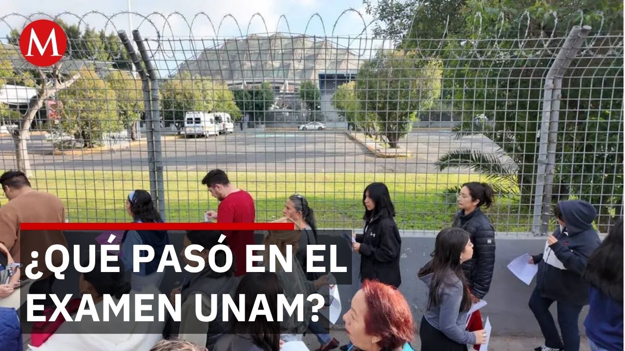 UNAM cancela examen a estudiantes por celular mientras miles no llegan a la prueba
