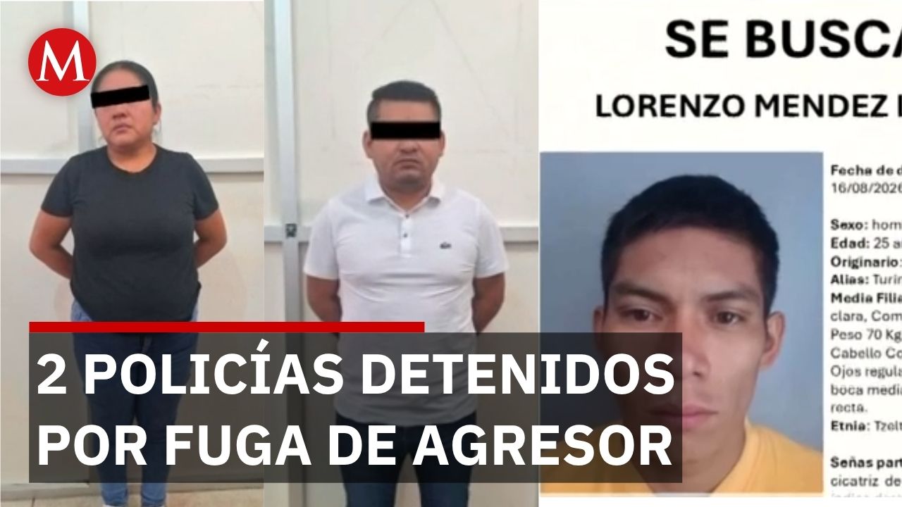 Dos agentes de seguridad detenidos por permitir fuga de preso por homicidio calificado en Chiapas