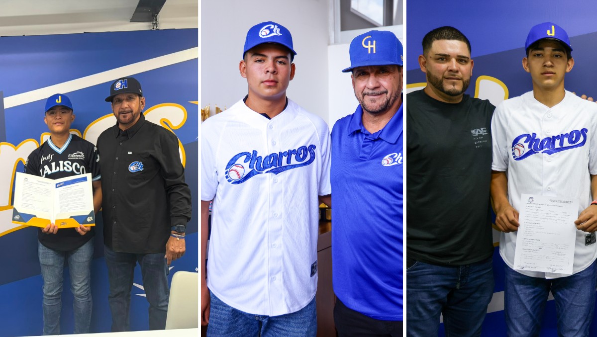 Charros firma a nuevos jugadores como parte del desarrollo de jóvenes surgidos en su escuela (Cortesía Charros)