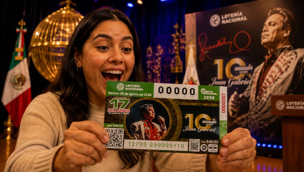 Lanzan billete de Juan Gabriel en la Lotería Nacional | Especial