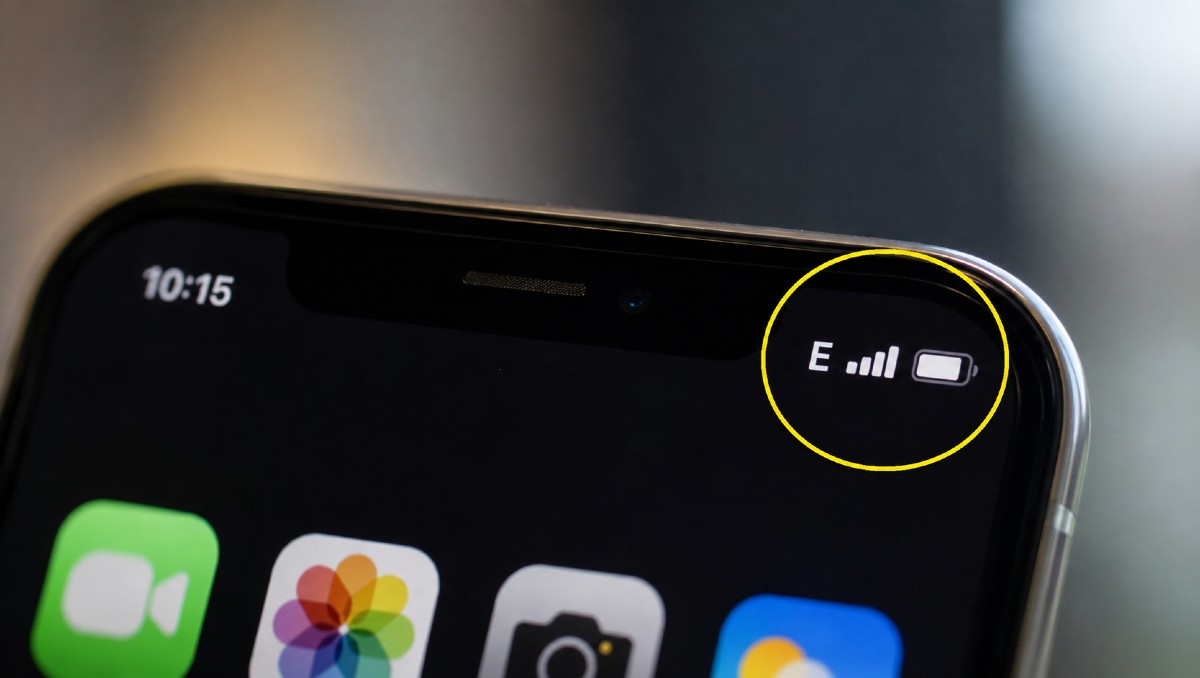 ¿Qué significa la “E” en la señal del celular y por qué aparece?