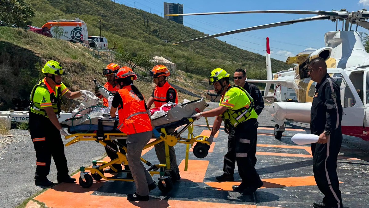 Toñito fue trasladado vía aérea a Monterrey en condición crítica para recibir atención médica especializada. (CRUM Tamaulipas)