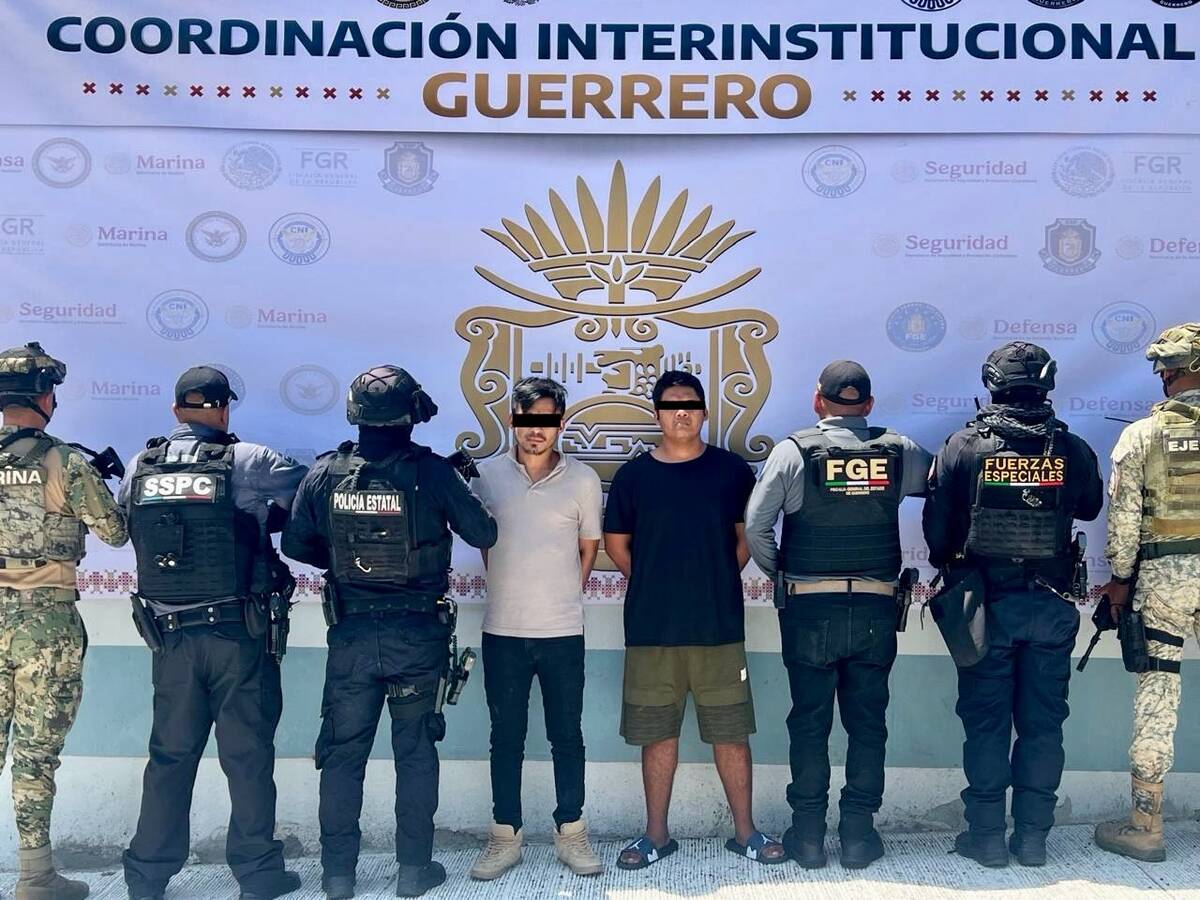 Yan 'N' y René 'N' fueron detenidos en distintas colonias de Acapulco. | Especial