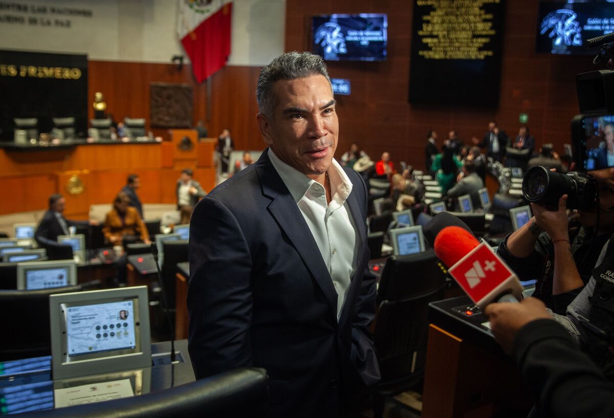 Alejandro Moreno Cárdenas durante sesión en la Cámara de Senadores. | Cuartooscuro