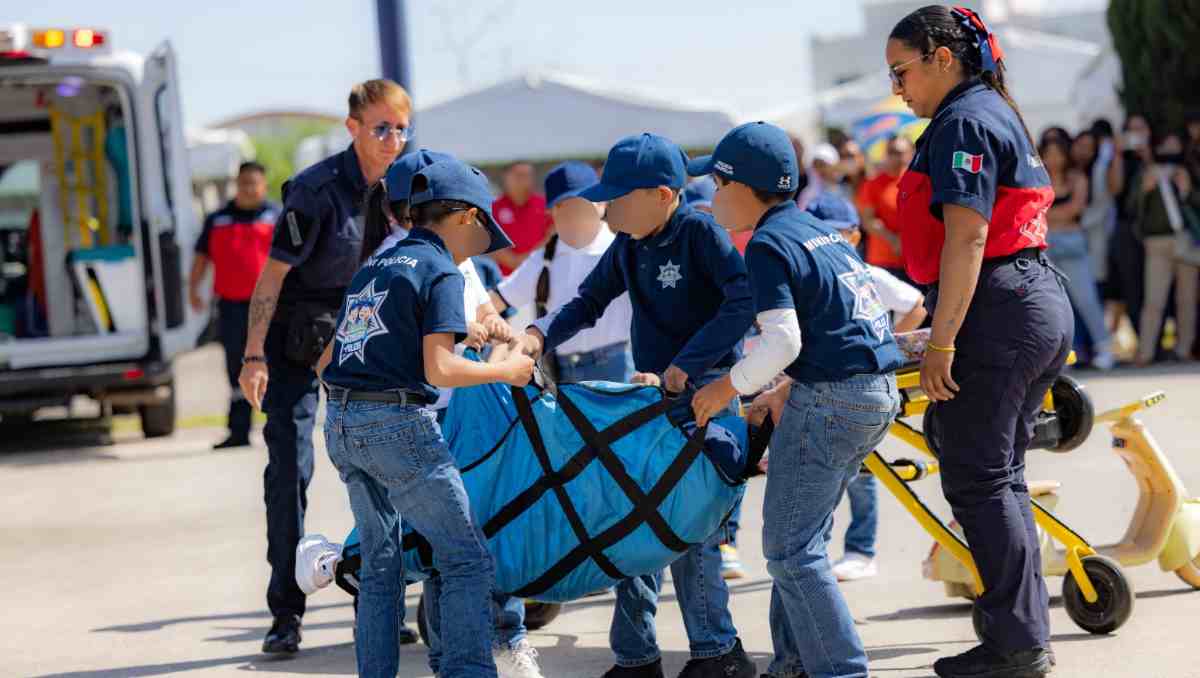 El curso de verano promovió valores como trabajo en equipo, solidaridad y seguridad entre menores de Coacalco. | Foto: Especial