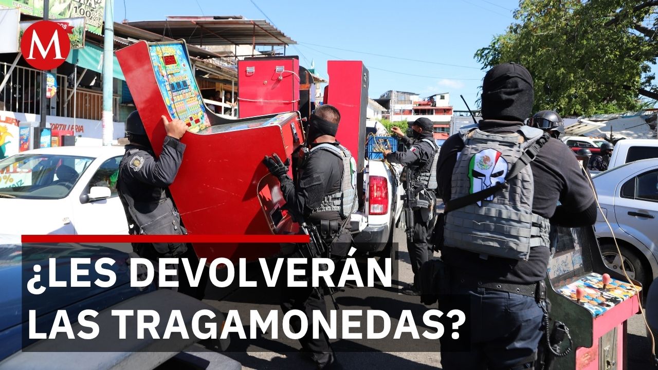 Exigen devolución de máquinas aseguradas durante operativo en Edomex