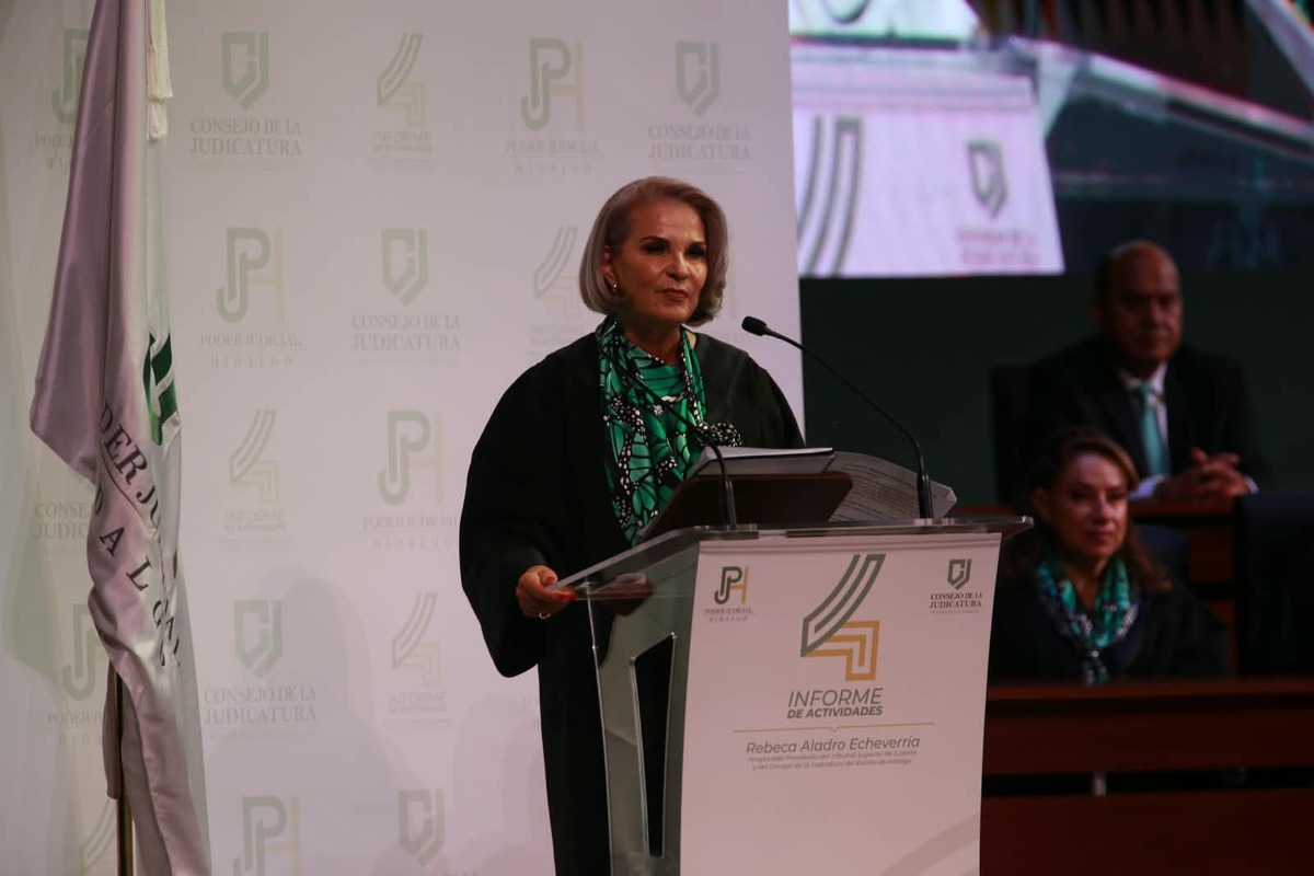 La magistrada presidenta presentó su cuarto informe. (Jorge Sánchez)