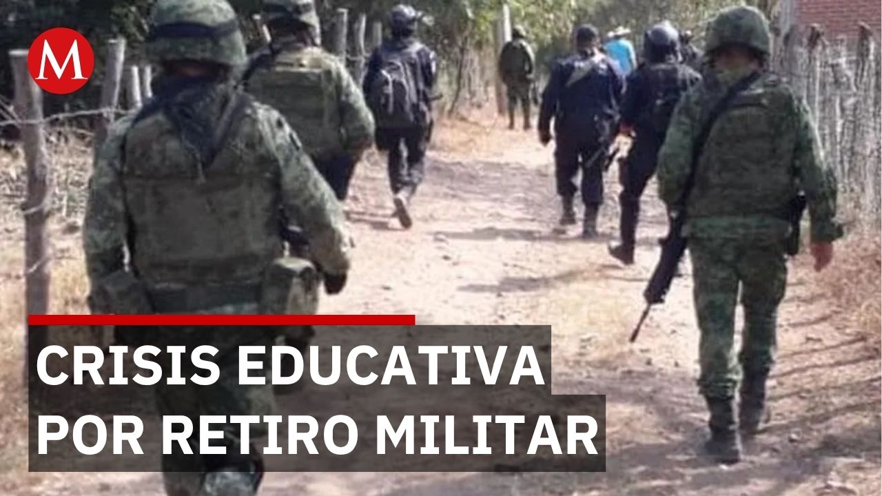 40 niños sin clases en Guerrero si el ejército abandona la zona nuevamente