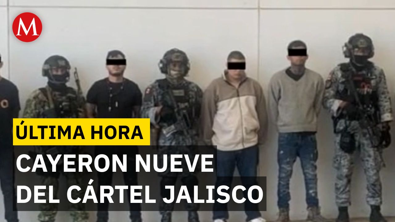 Nueve integrantes del CJNG fueron detenidos en Michoacán