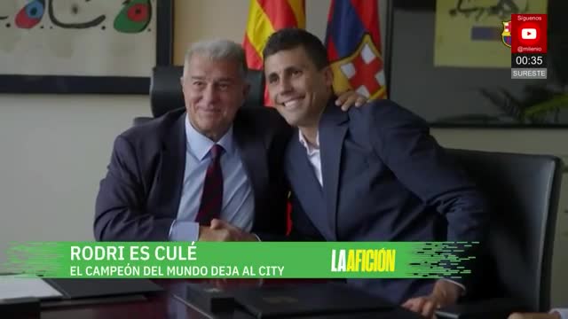 Rodri es nuevo jugador del Barcelona | Milenio Noticias: La Afición, 18 de agosto de 2026