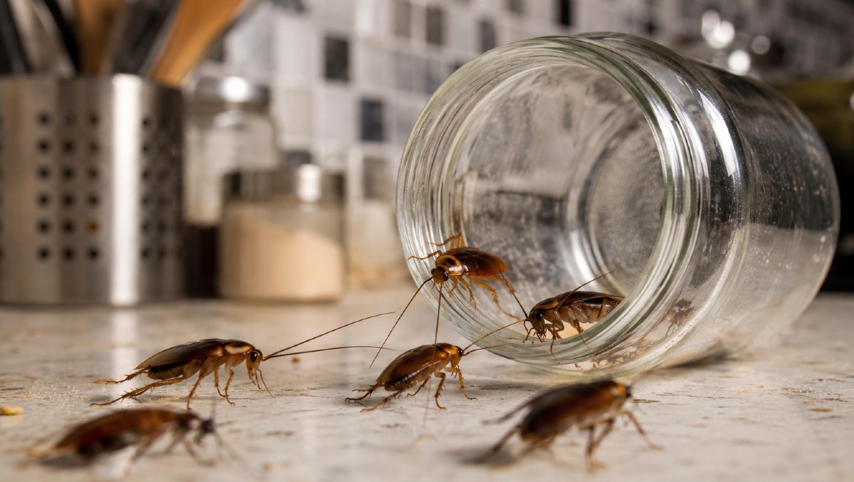 Trampa casera para atrapar cucarachas en tu hogar, solo necesitas un frasco y dos ingredientes (IA)