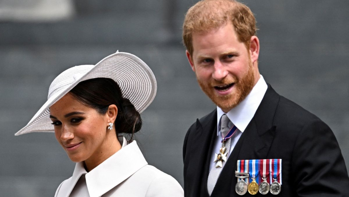 Uno de los últimos actos oficiales de los duques de Sussex fue en el Jubileo de Platino de la reina Isabel en 2022. | Foto: Reuters