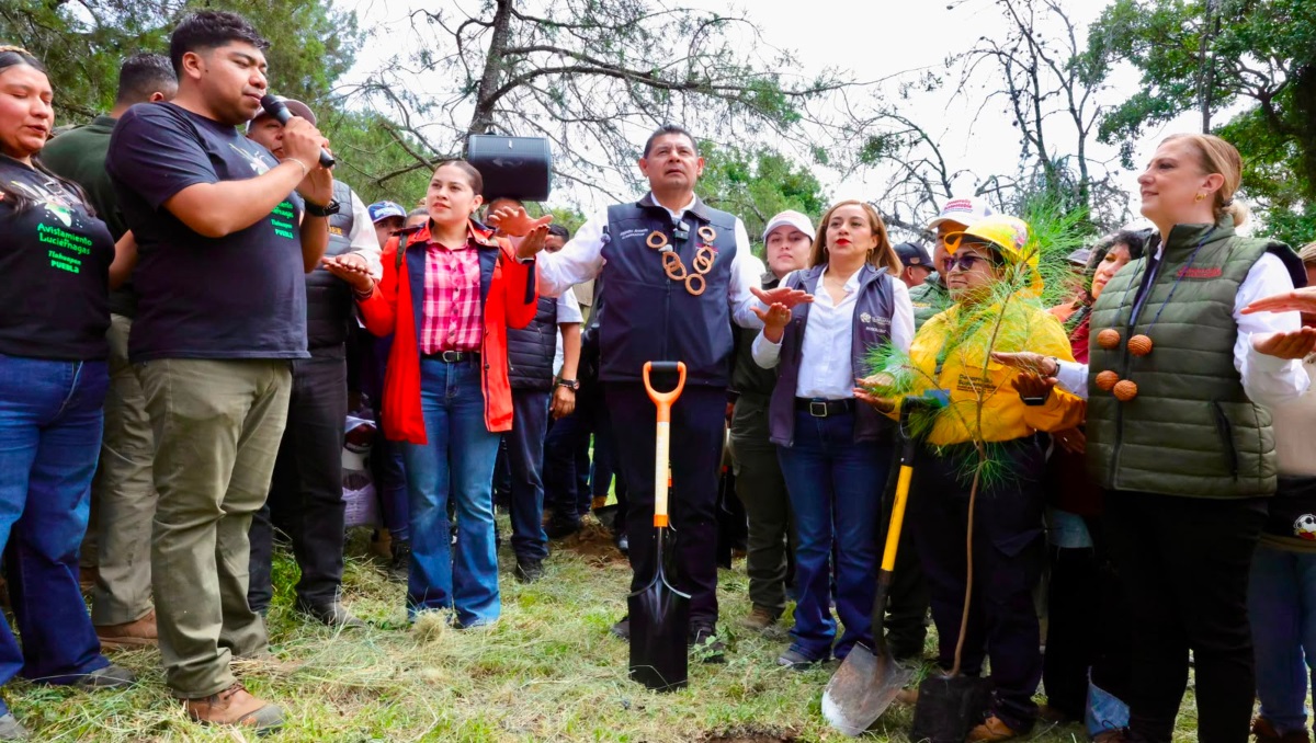 Armenta encabeza reforestación de 177 mil árboles en Cuenca del Atoyac | Gobierno de Puebla