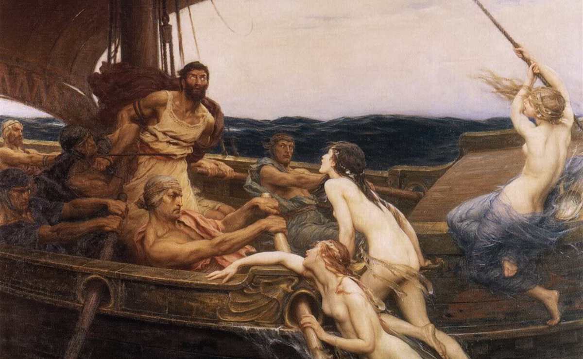 Herbert James Draper, ‘Ulises y las Sirenas’. (Wikimedia Commons)
