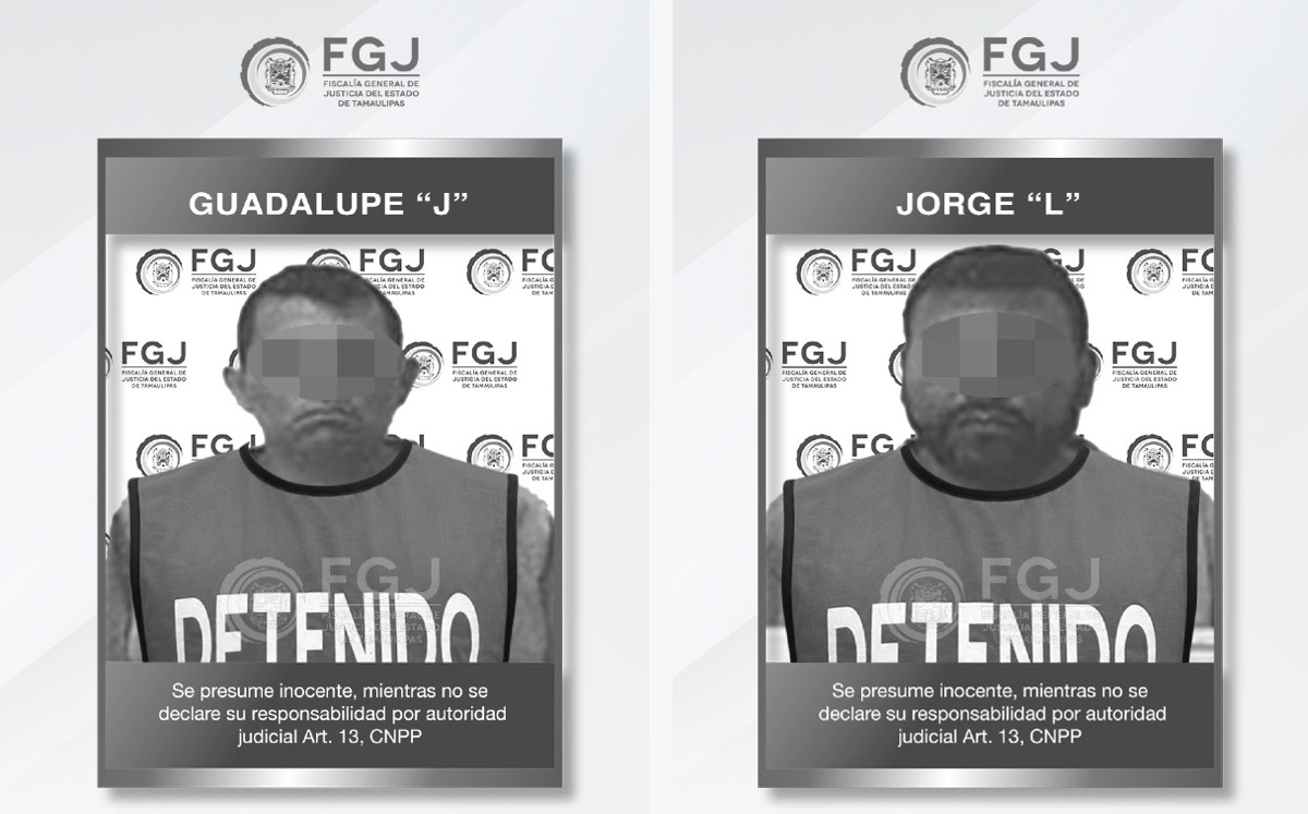 Jorge “L” y Guadalupe “J” fueron vinculados a proceso por desaparición. | FGJ Tamaulipas