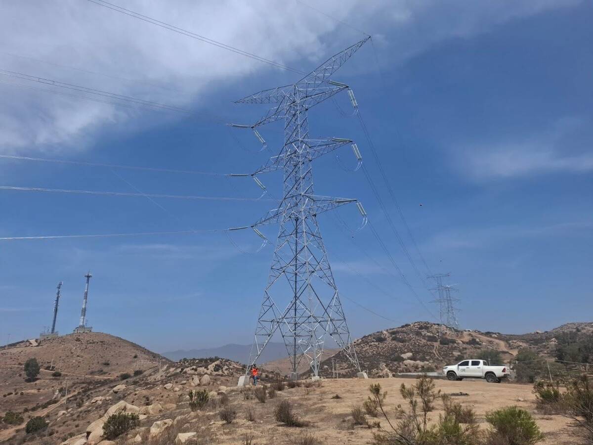 La línea de transmisión Wisteria-Herradura, es considerada una de las obras eléctricas más relevantes de Baja California en tres décadas. | Especial