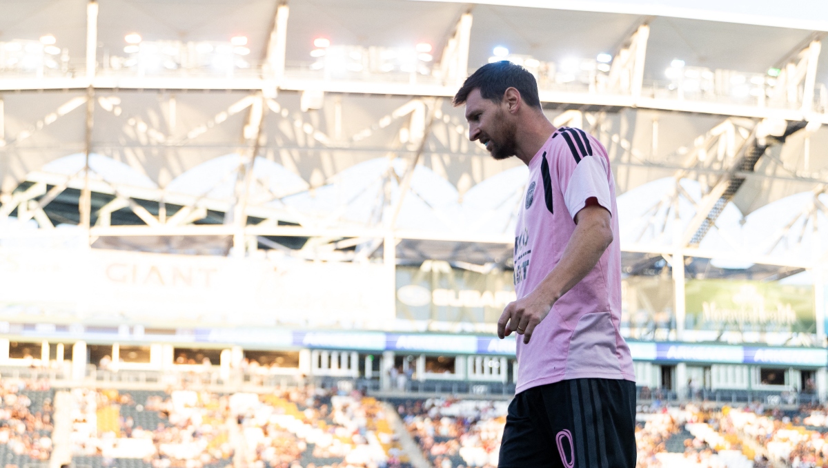Messi explota y propina zape a un rival en la MLS (AFP)