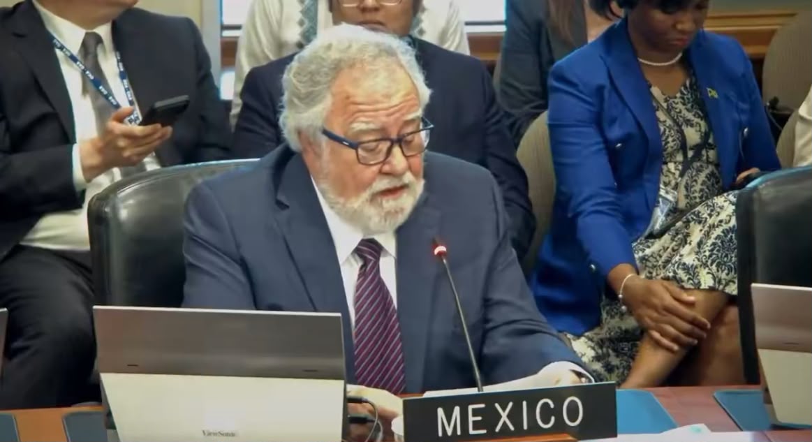 México fue el único país que se abstuvo en la votación. (Foto: @MisionMexOEA)