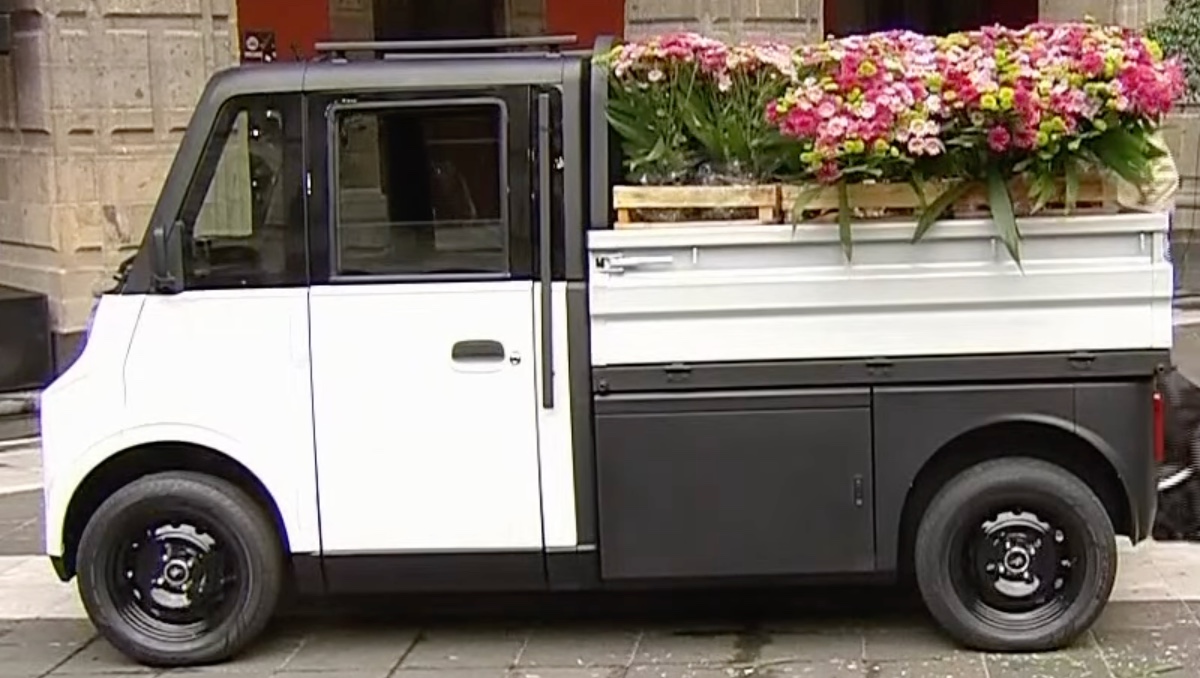 Presentan Olinia Carga, un nuevo vehículo eléctrico de trabajo. | Especial