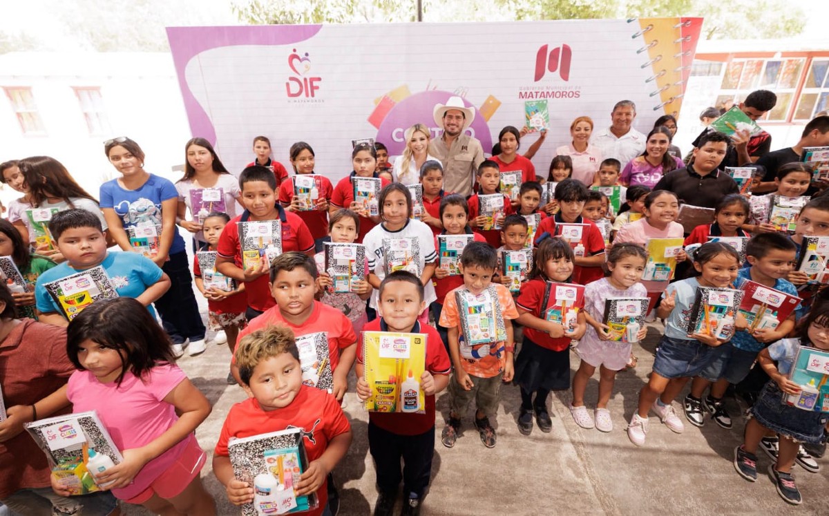Acercan servicios, útiles y productos básicos a comunidades rurales de Matamoros. | Cortesía: Gobierno de Matamoros