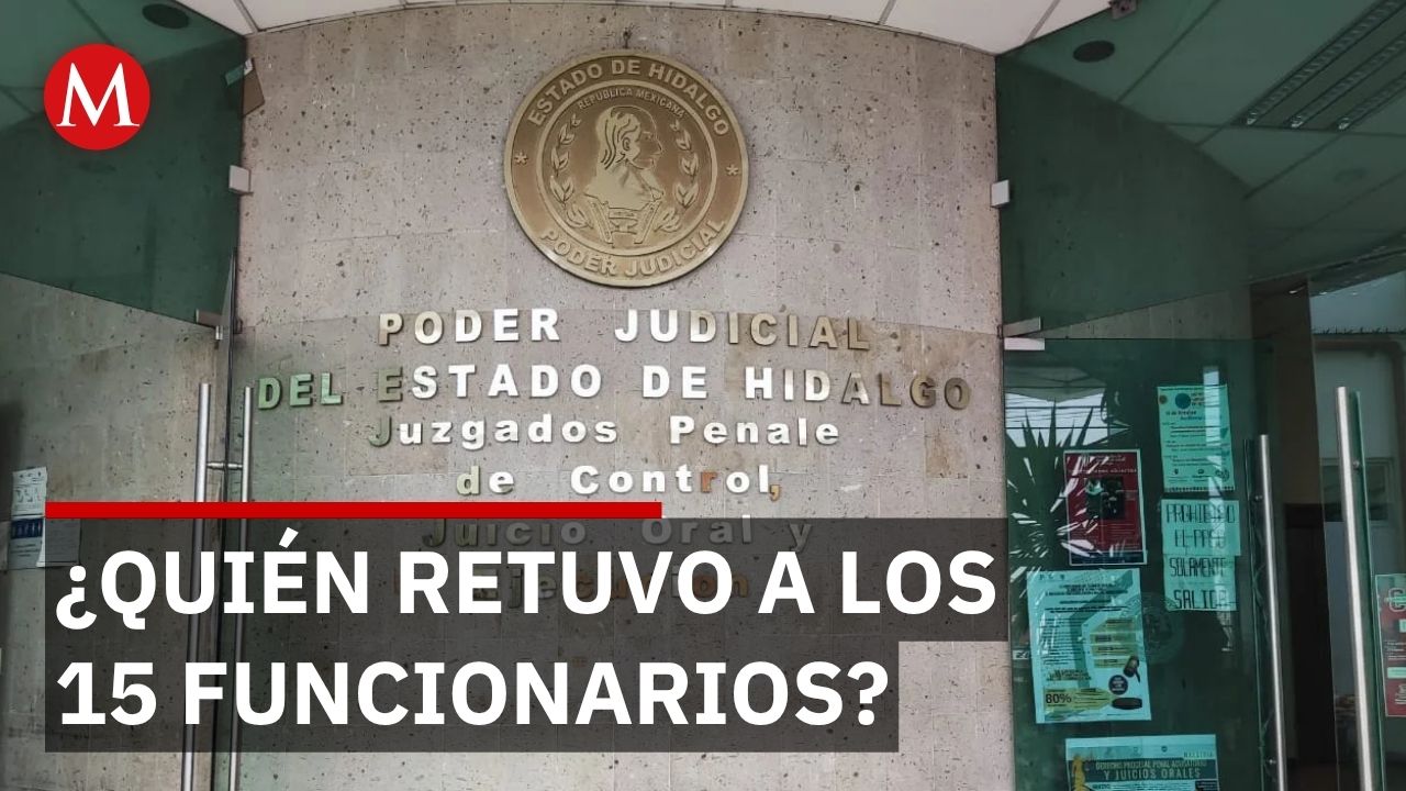 Identifican a 7 detenidos en audiencia de vinculación por retención de 15 funcionarios en Hidalgo