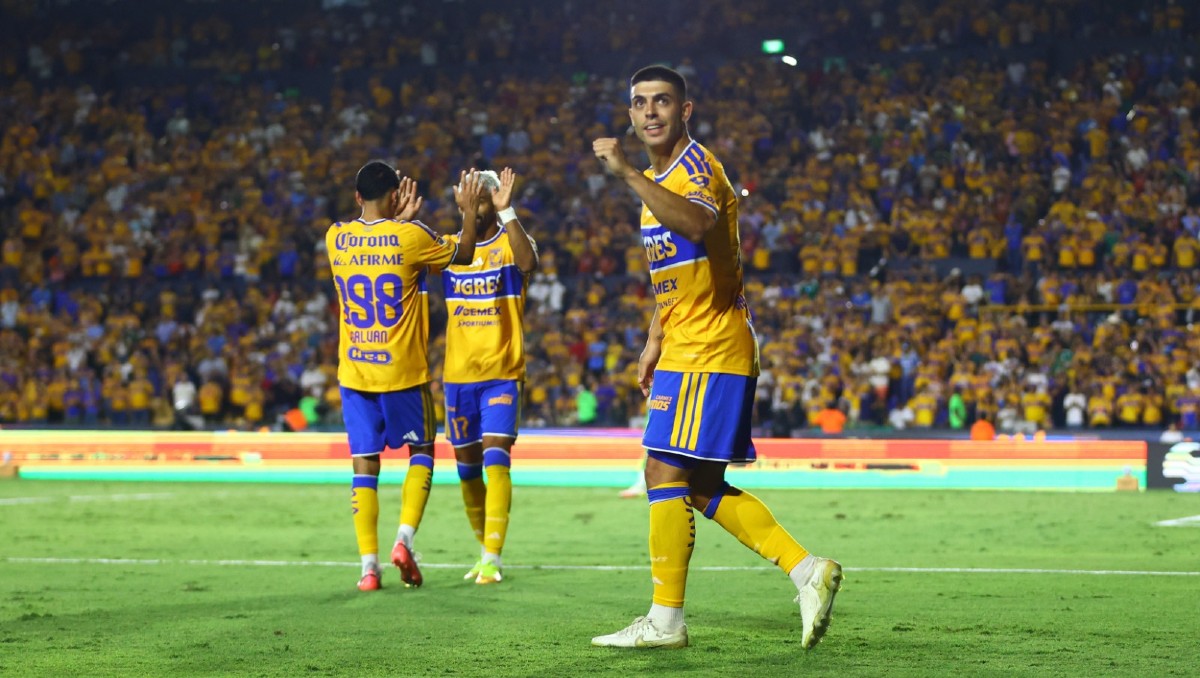 Juan Brunetta marcó en la victoria de Tigres sobre Atlante en el Apertura 2026 (Jorge López)