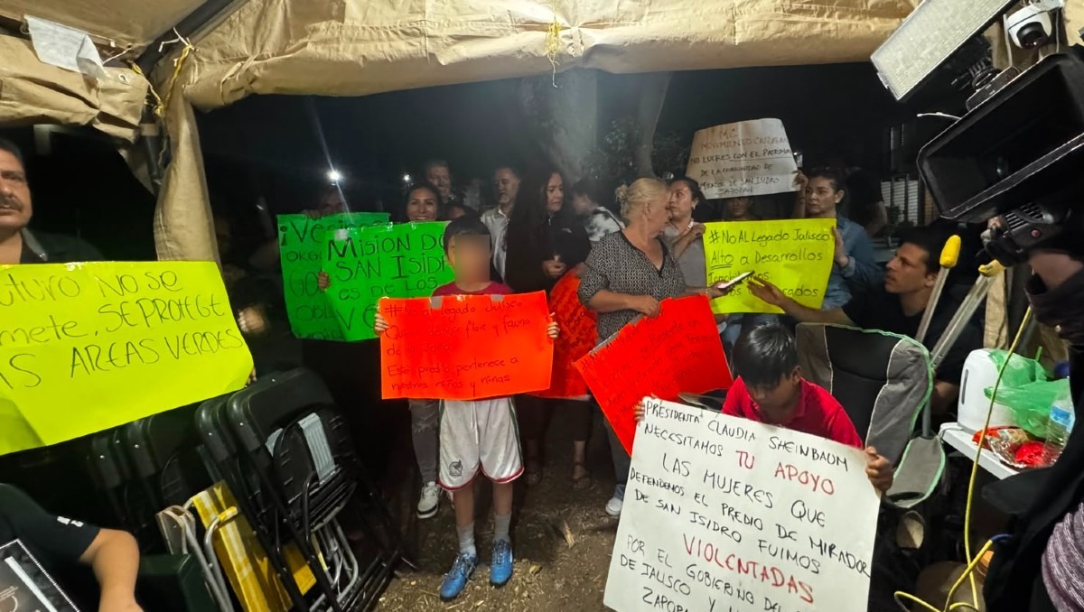 Protesta en predio de Mirador de San Isidro sigue activa ante proyecto inmobiliario (Usi Toledo)