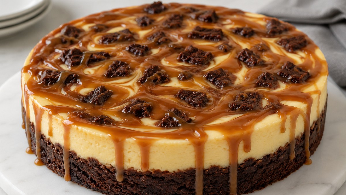 Receta de un cheesecake con brownie | IA DISCOVER