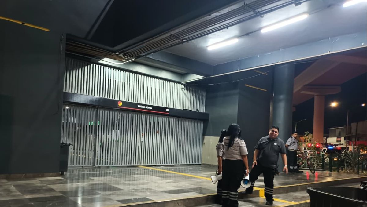 Tras el accidente el servicio quedó suspendido temporalmente en la estación Félix U. Gómez. | Lolita Lastra