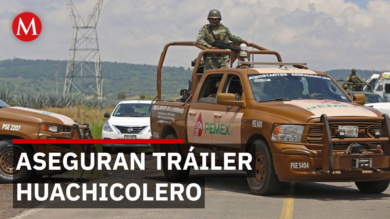 Aseguran tráiler huachicolero en operativo Saltillo-Monterrey
