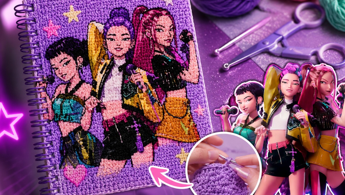 Cómo CREAR una AGENDA tejida de Las Guerreras K-Pop para el regreso a clases desde CASA | IA M2