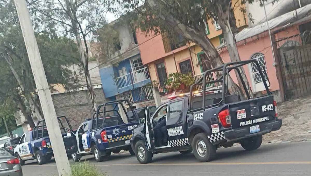 Elementos de seguridad Pública acordonaron la zana para realizar acciones correspondientes