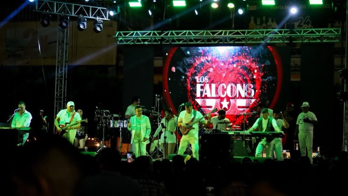 Los Falcons tuvieron un exitoso recibimiento y se alistan para más shows (Tomada de facebook.com/profile.php?id=100047182594132)