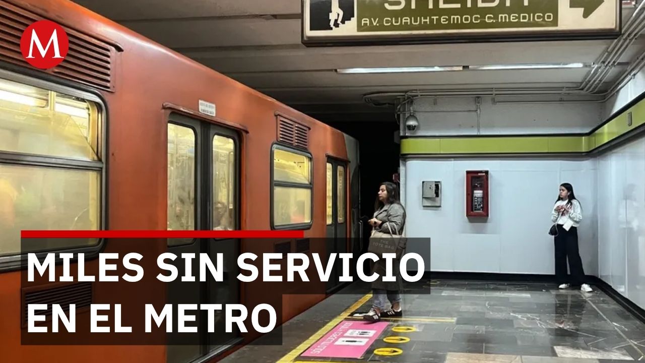 Falla en Línea 3 del Metro deja sin servicio a miles entre Juárez e Hidalgo